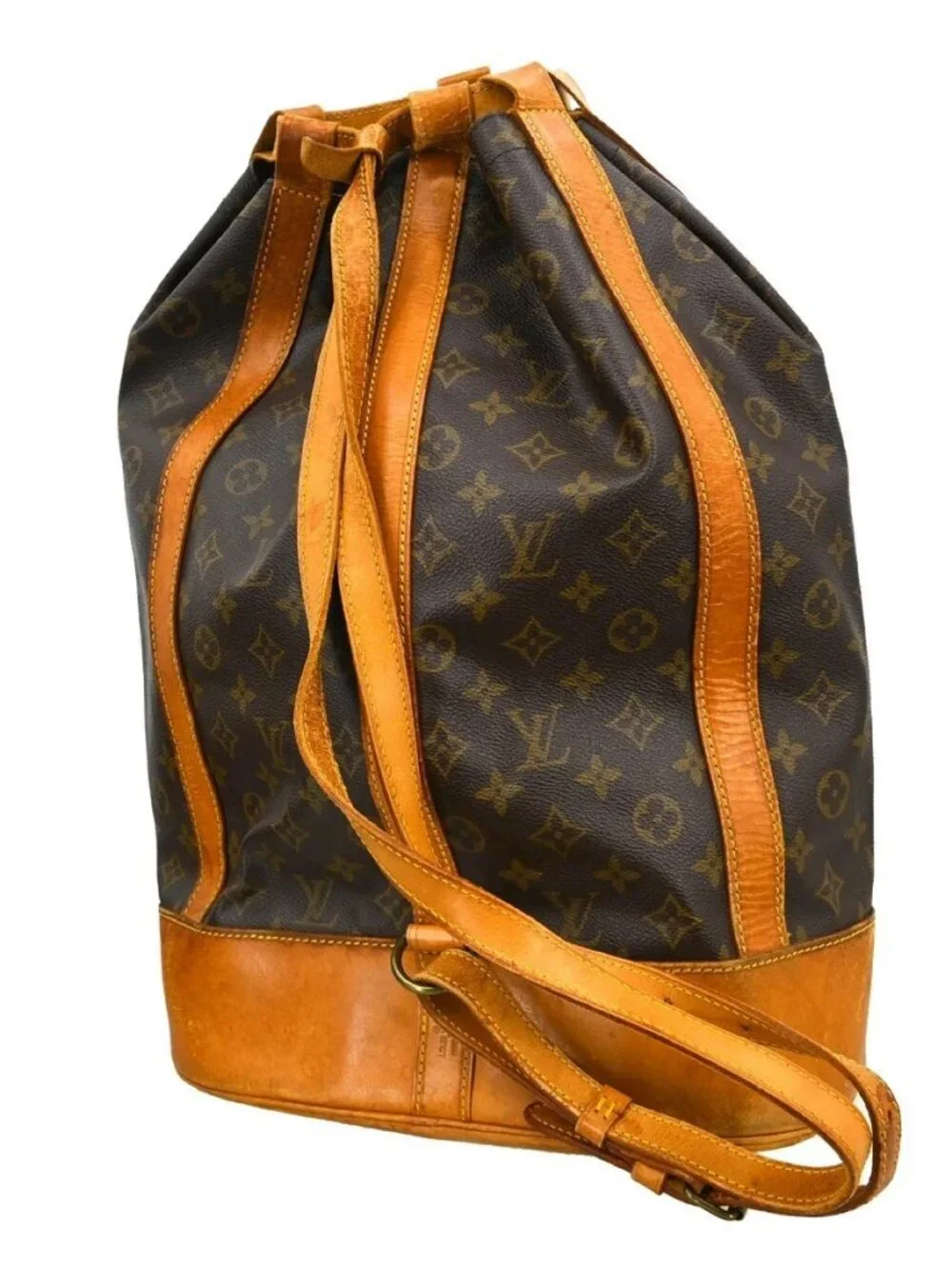 BUYIT03 LOUIS VUITTON RANDONNEE GM DRAWSTRING BAG MONOGRAM M42244 903A2 YQ08118 - Picture 2 of 15